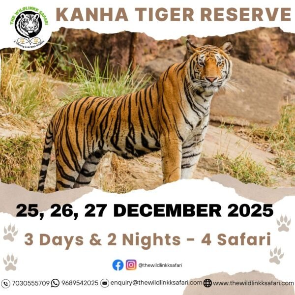 Kanha Tiger Reserve 3D-2N 25-27 Dec 25